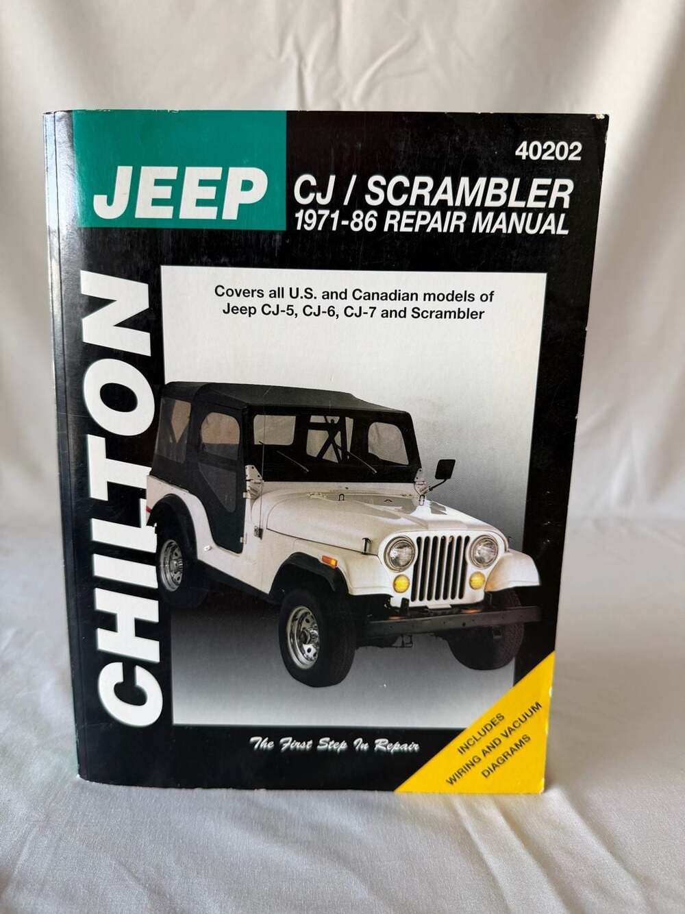 Chilton Jeep Cj Scrambler 1971-86 Repair Manual 40202